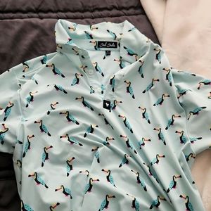 Bad birdie mens polo size small